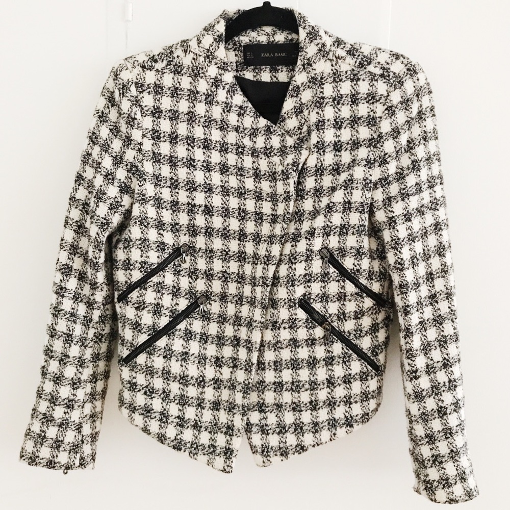Zara Gingham Print Jacket